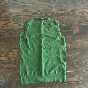 J Crew Green Sweater Vest